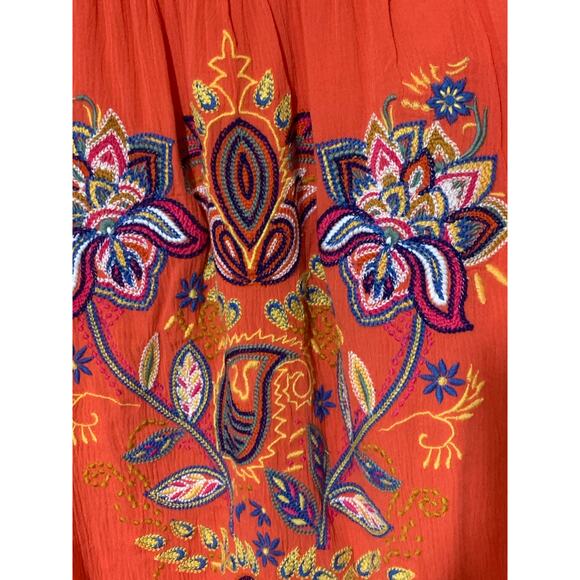 Soft Surrounding Blame Rio Floral Embroidered Boho Blouse Top sz M NWOT - Picture 5 of 9